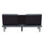 Canapé-lit futon convertible moderne avec ports USB et porte-gobelets rabattables
