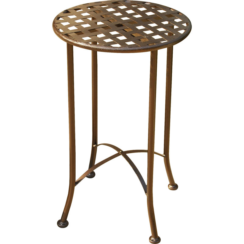 Table d'appoint en métal Arvind, Bronze