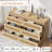 Rattan Dresser for Bedroom with 6 Drawers, 47" Modern Farmhouse Wide Chest of Drawers, Wood Storage Cabinet Organizer for Closet, Living Room, Hallway-1400002173