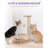Cat Scratching Post Cat Scratcher Kitten Toys For Indoor Cats Wooden Ball Track Two-Layer Modern Sisal 17.7" Tall Scratch Post Interactive Toy With Dangling Ball