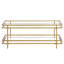 Table basse en acier et verre Robillard-177045500