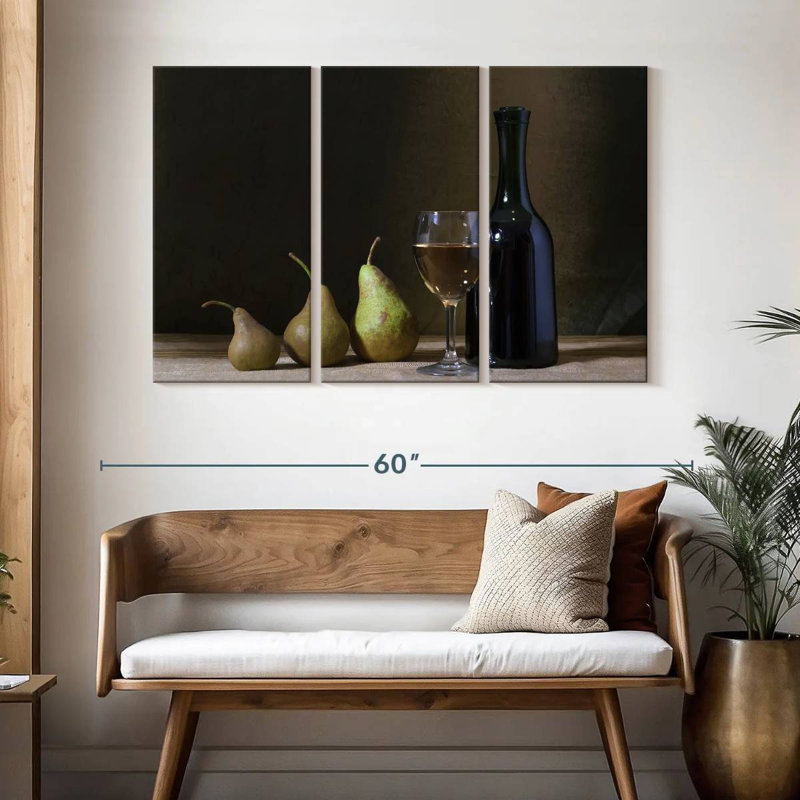 Yarlin Wine and Pears, 32" H x 50" W