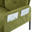 Oversized Loveseat Sofa With Plush Cushioning, Modern Corduroy Upholstery, Sturdy Metal Legs, Convenient Side Pockets, And Compact Multi-Space Adaptability.-825793578