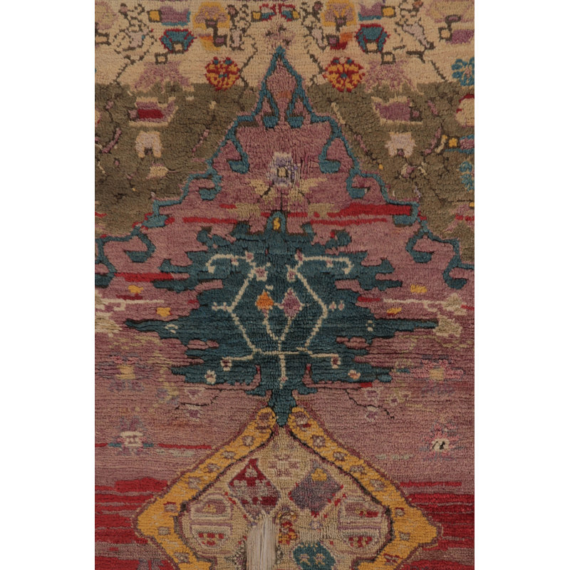 Antique One-of-a-Kind 3'3X4'9 Hand Knotted Area Rug