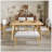 Upholstered Tufted Modern Bench