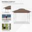 Tente pop-up avec auvent et filet de transport-111463398
