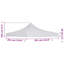 Frederique Dakota Fields White Fabric Replacement Canopy for Canopy