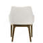Ensemble de 2 chaises d'appoint en chenille et chêne rétro