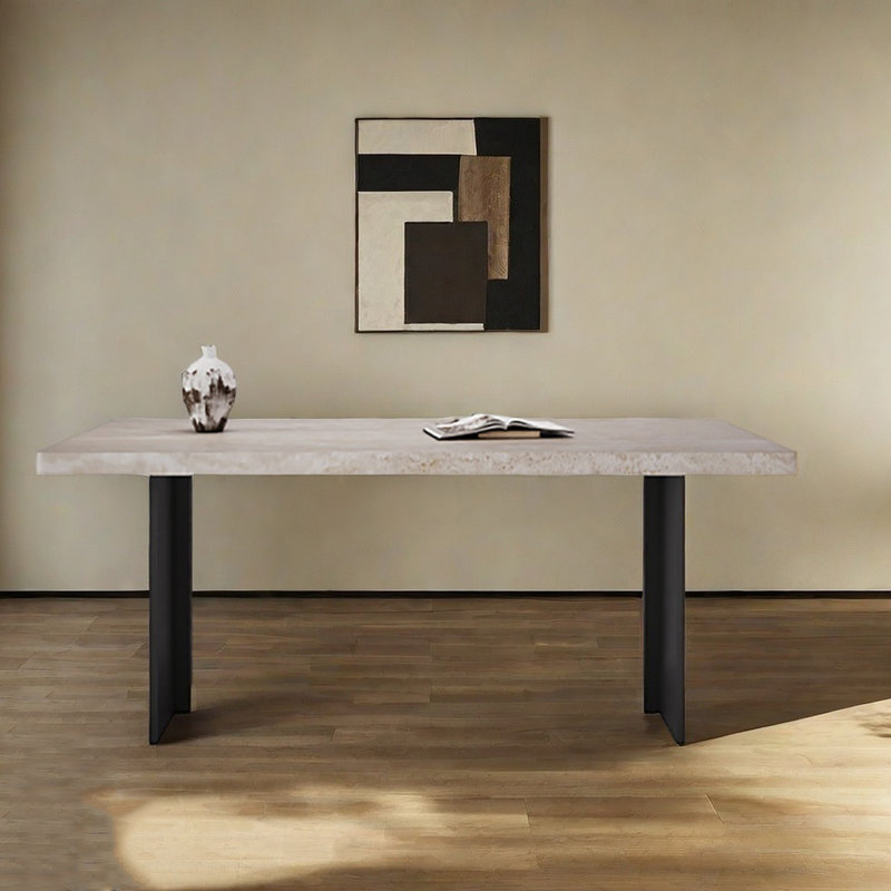 Table de salle à manger Retro, H 29,5 po x L 78,7 po x l 31,5 po