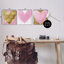 Glam Paint Drip Hearts Design Pink Gold Shapes par Lindsay Rodgers - ensemble de 3 impressions-275106400-272096621
