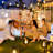 Siroco Portable LED Lantern Lamp with Flame Effect or Static Light, Wireless & Rechargeable Battery