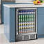 Simzlife 23.5'' W 180 Cans 5Cu Ft Beverage Refrigerator - Freestanding/Built-In/Under Counter Cooler with Tempered Glass Door & Reversible Handle, Stores Beer, Wine, Drinks-123349845