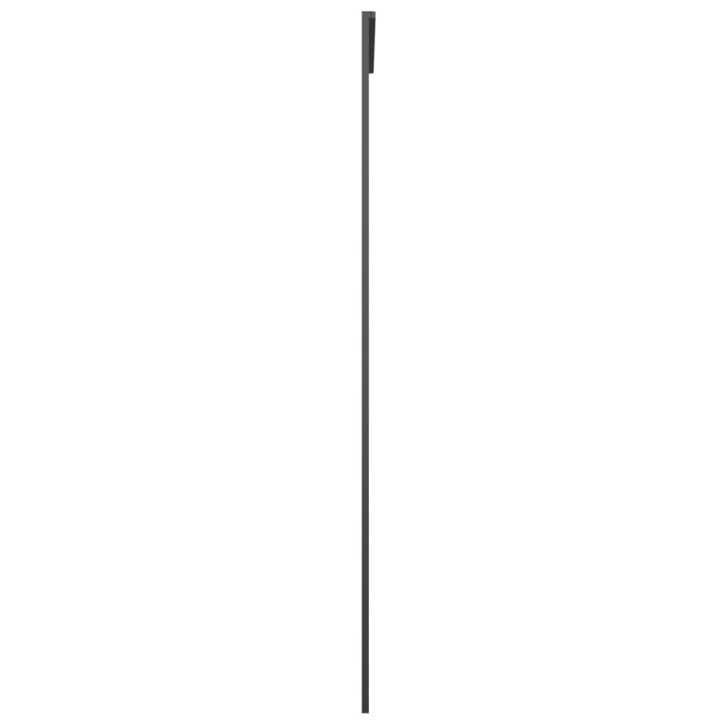 Alishlyn Metal Sliding Door, 205cm H x 90cm W x 5cm D, Black