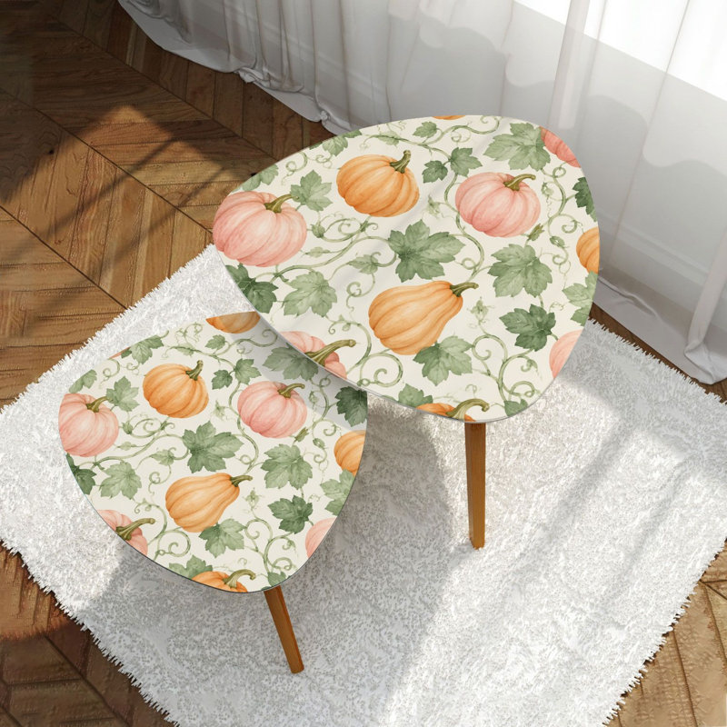 Ensemble de 2 tables basses gigognes Triangle