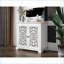 Buffets, armoire de rangement vintage à 2 portes sculptées pour la cuisine, la salle à manger et le couloir du salon | Bois massif et panneau de fibres à densité moyenne