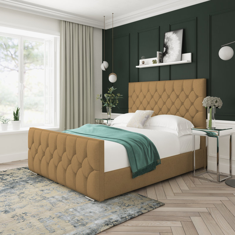 Upholstered Bed, Latte, Super King (6')