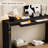 Modern Farmhouse Console Table with 2 Concealed Drawers,Waterfall Design for Living Room-1933144178