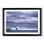 Blue Whale with Ocean Scene in Abstract - Picture Frame Painting Print-55679158-55679155