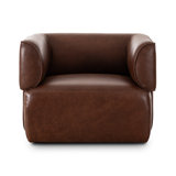 Pacey Swivel Chair-Dulane Mahogany