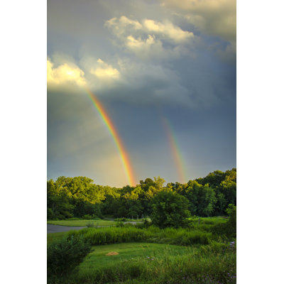 Double Rainbow by Teajuicestudios - Wrapped Canvas Print