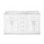 Ensemble de meuble-lavabo double 60 po Athea-32080300
