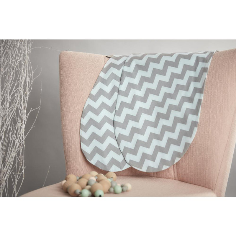 Chevron Friends Chevron Cot Pillowcase, Mint