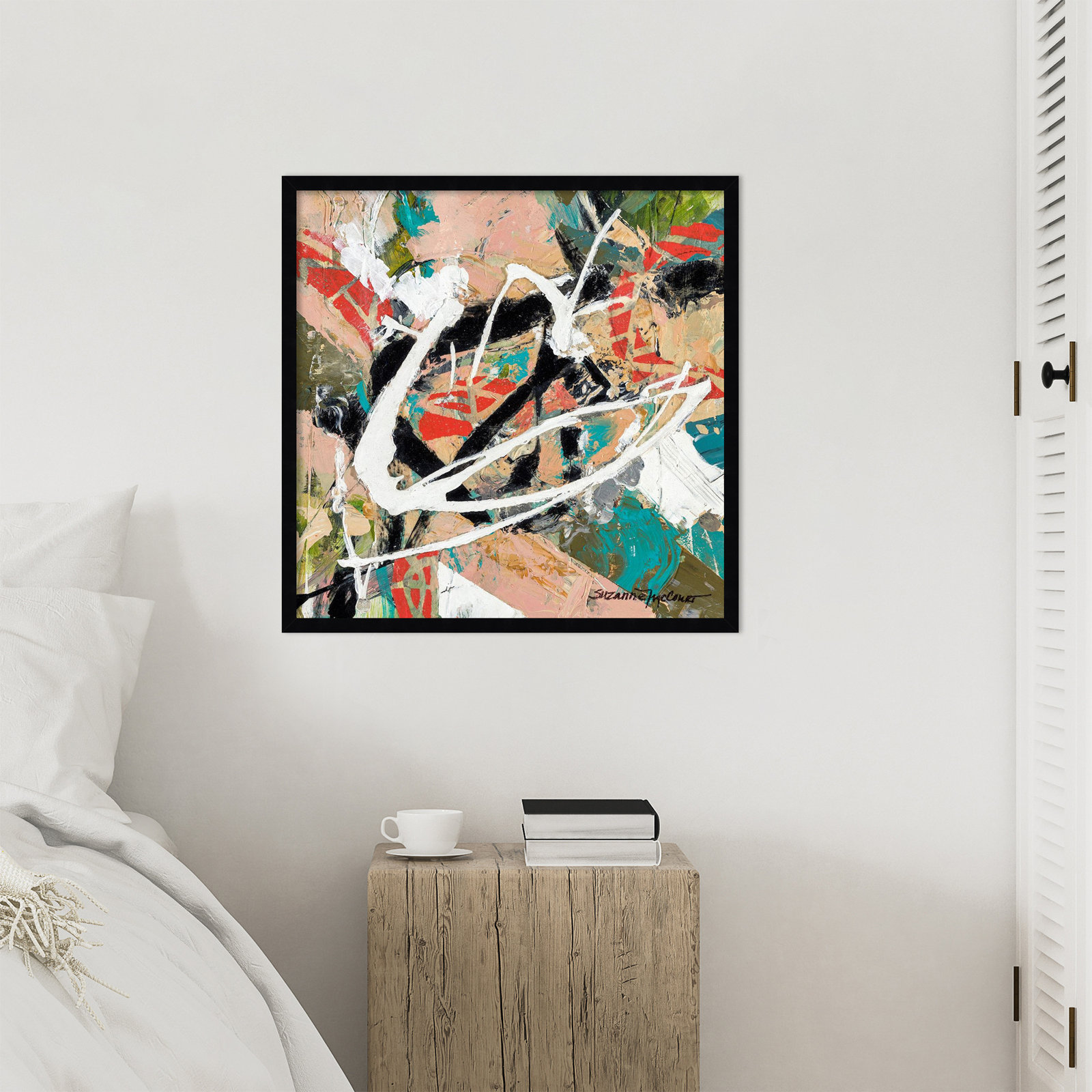 Sutter "Stacked" Print by Suzanne McCourt, 25" H x 25" W, Black