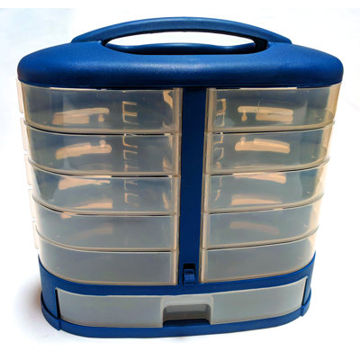 Eleven See-Through Drawers Storage and Organization Portable Cabinet