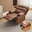 Très grand fauteuil inclinable manuel en cuir de polyuréthane avec massage et chaleur, capacité de 350 lb, 3 couleurs-1478671580