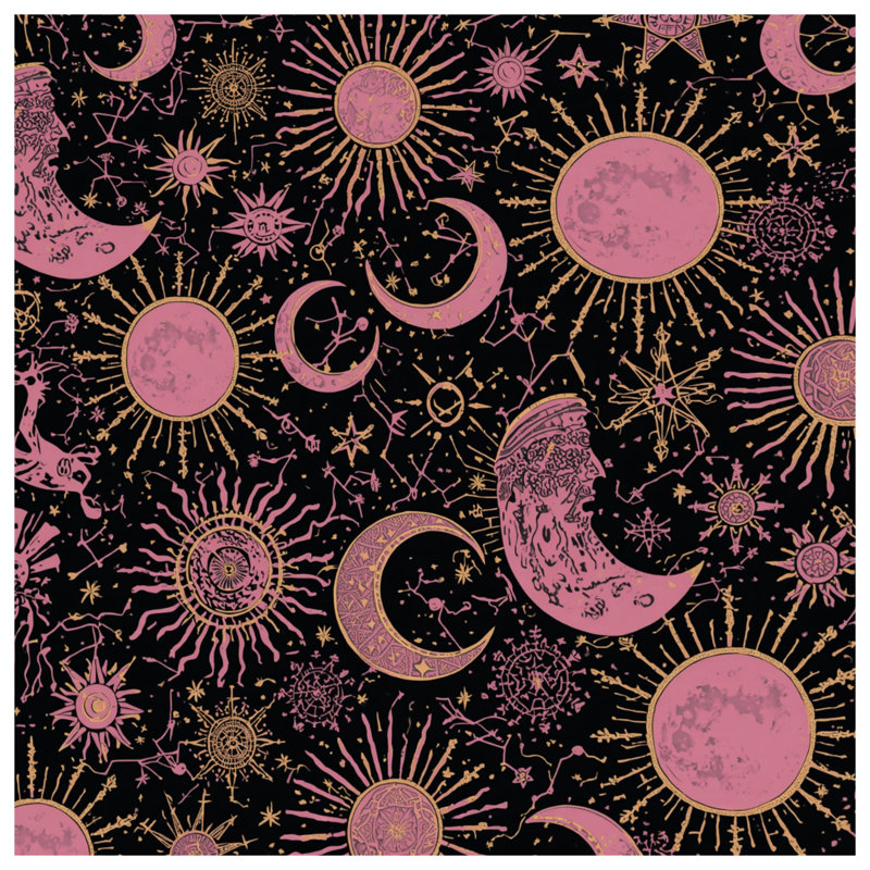 Celestial Moons And Stars Comforter, Twin