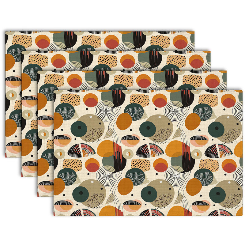 Rectangle Polyester Dining Table Placemat