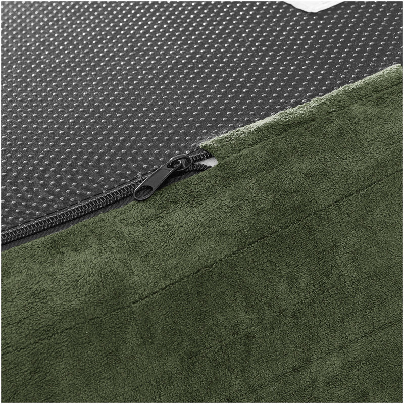 Canapé modulaire courbé à 4 places Modern Cloud, canapé de salon à compression minimaliste, sans assemblage requis, chenille, vert