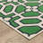 Sherley Geometric Tile Motif Ivory/ Green Indoor-Outdoor Area Rug-666993051