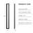 Black Aluminum Rectangular Linear LED Outdoor Wall Light With Acrylic Shade-269256989