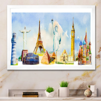 «Famous Repères Of The World IV», reproduction sur toile flottante