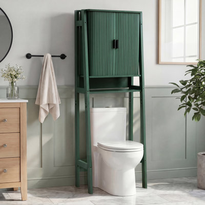 66.93"H Freestanding Over The Toilet Storage