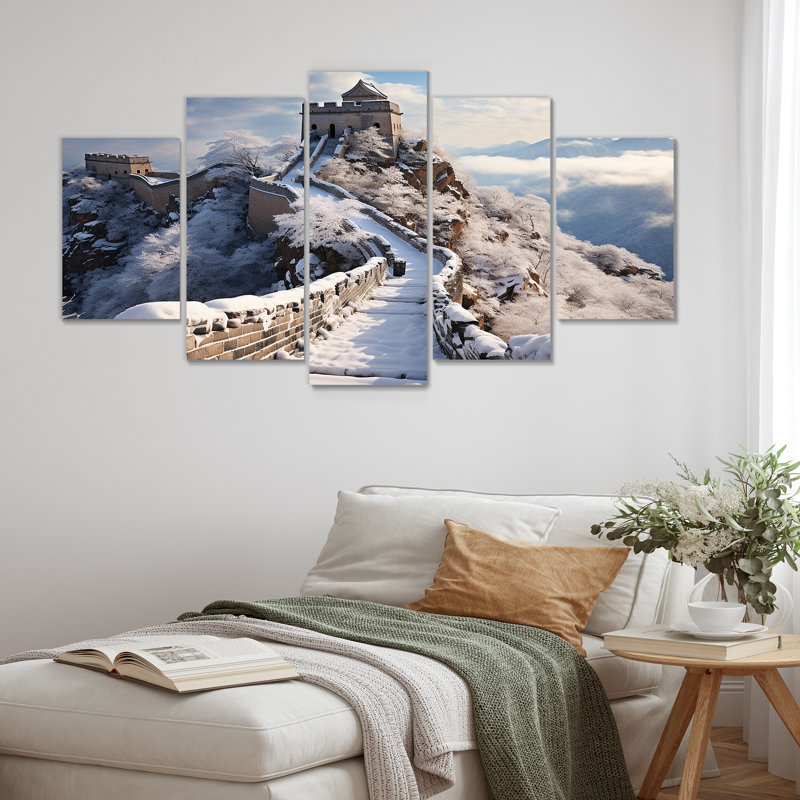 Grande muraille de Chine en hiver V - Japon, art mural multi-panneaux