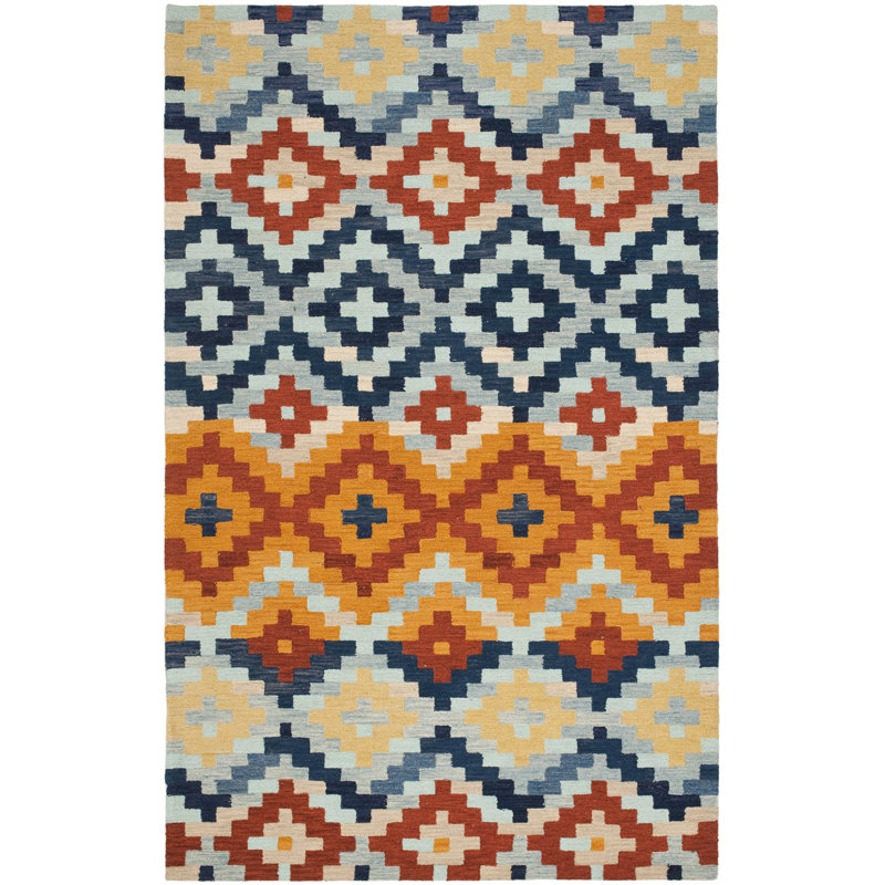 Aalyah Hand Hooked Wool Pile Southwestern Rug, Rectangle 2'6" x 4'