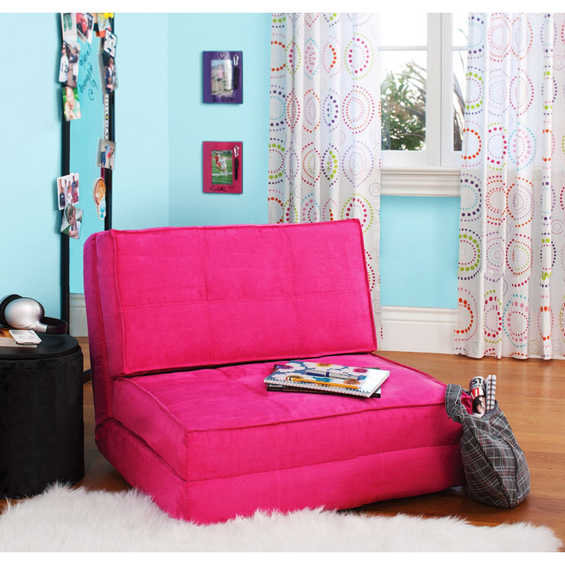 Méridienne convertible, Polyester rose