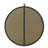 Cassie Metal/Manufactured Wood Round Wall Mirror-1825838290-1825838288