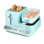 Station de petit-déjeuner Nostalgia Retro 3-en-1, turquoise