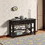 Console en bois de pin massif 48 po avec 3 tiroirs et 2 tablettes Stante-157376385