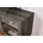 Sestriere 70"W Gray Walnut Finish TV Stand Console With Fireplace And Heater-2074217388
