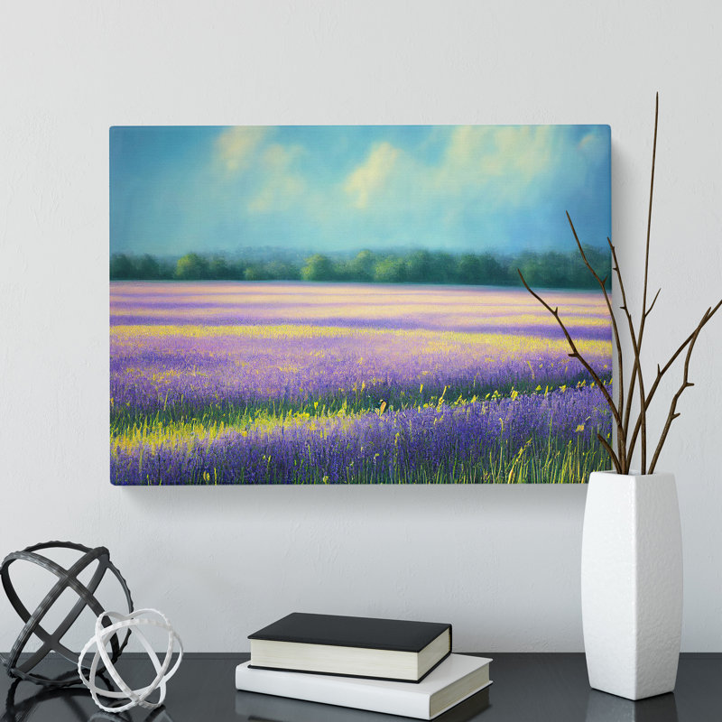 Wholesome Bluebell Field - Wrapped Canvas