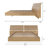 Kucera Platform Bed & Headboard-26820587-26732109