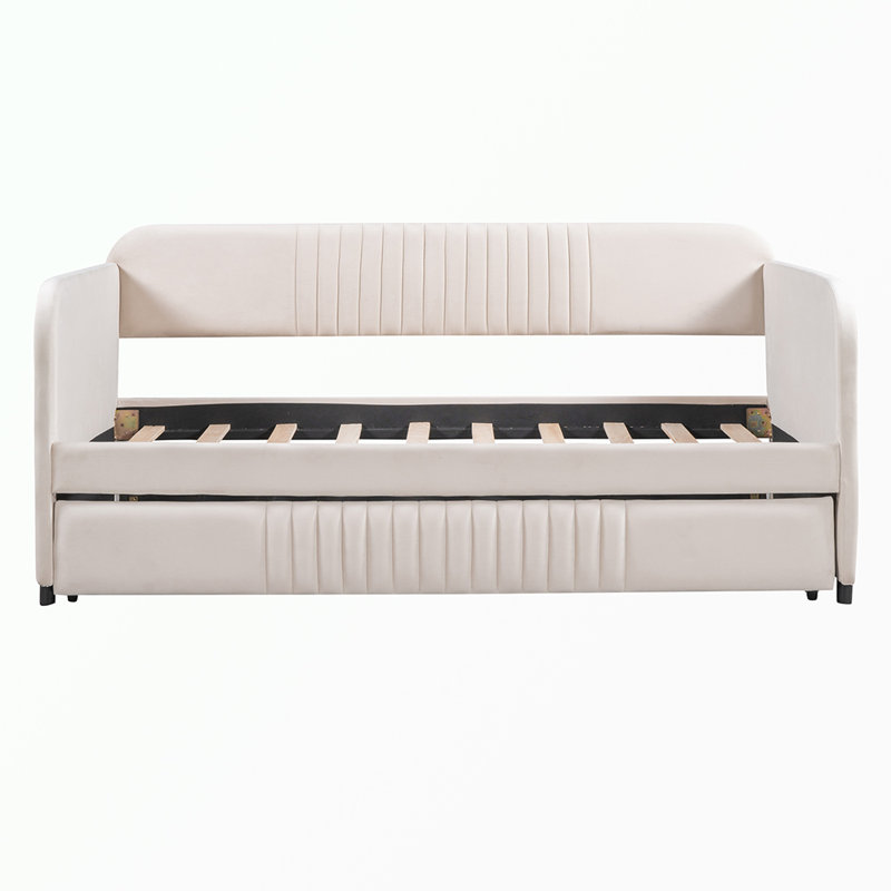 Lit tapissier, Beige