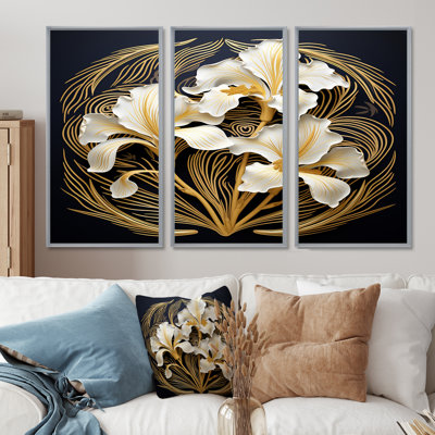 Ballentine - Irises Wall Art Living Room Set