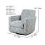 Fauteuil coulissant et pivotant Fillmore Chambray