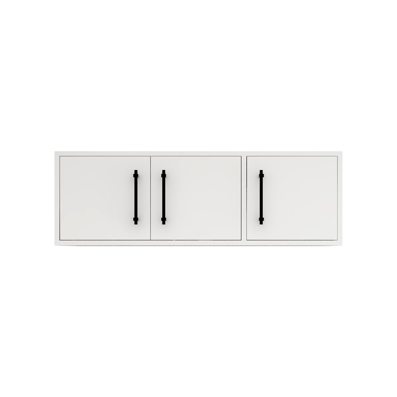 Armoire murale supérieure Victoria de 42 po (droite), Blanc lustré