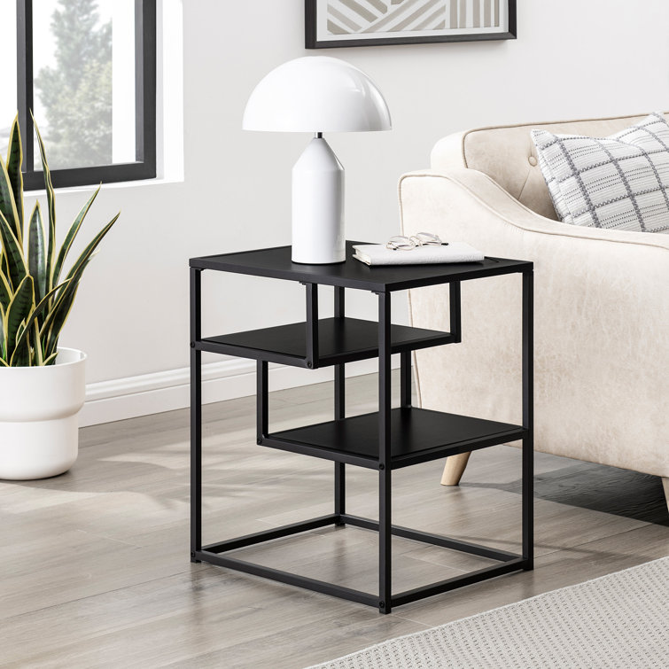 Anfal  Modern Minimal Floating Shelf End Table